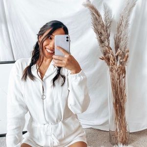 Princess polly white cozy romper